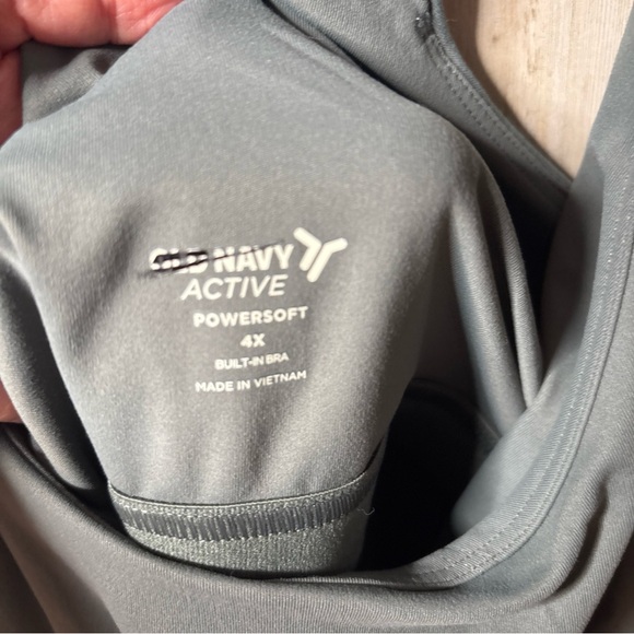 Old Navy Active Powersoft Tank Top Light Support Built In Bra  Plus Size 4X - Picture 2 of 11